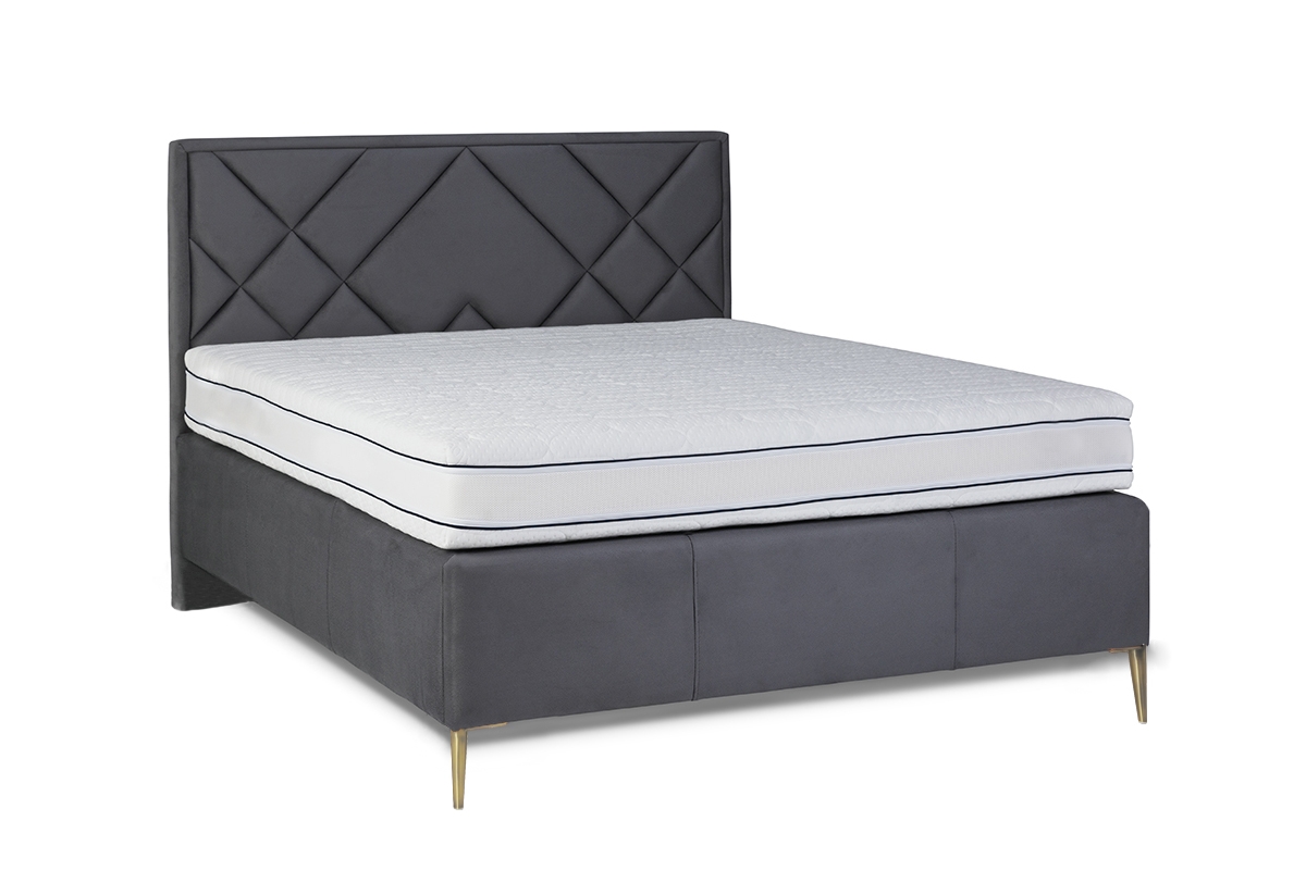 postel čalouněné do ložnice s úložným prostorem Simen - 180x200, Nohy zlaté postel čalouněné Simen 