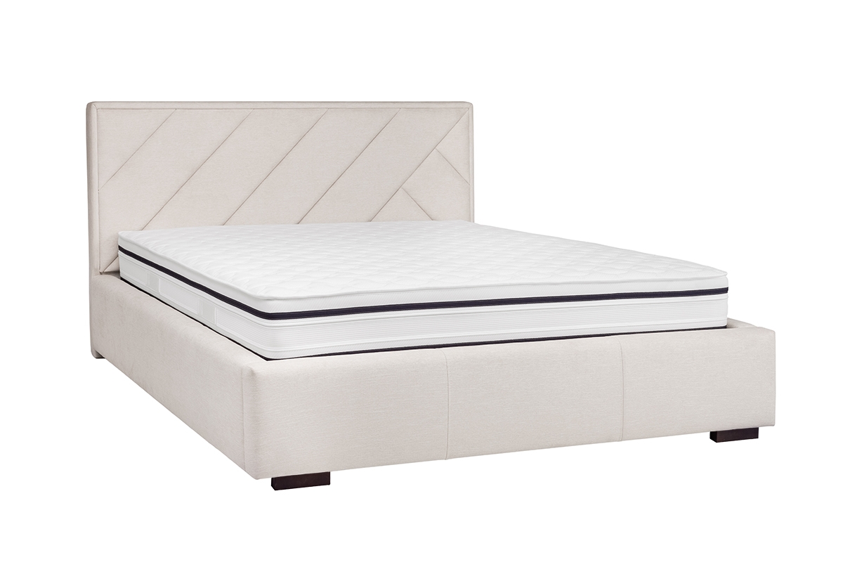 Posteľ čalúnená do  spálne  s úložným priestorom Tiade - 160x200 svetlý posteľ do  spálne  Tiade  