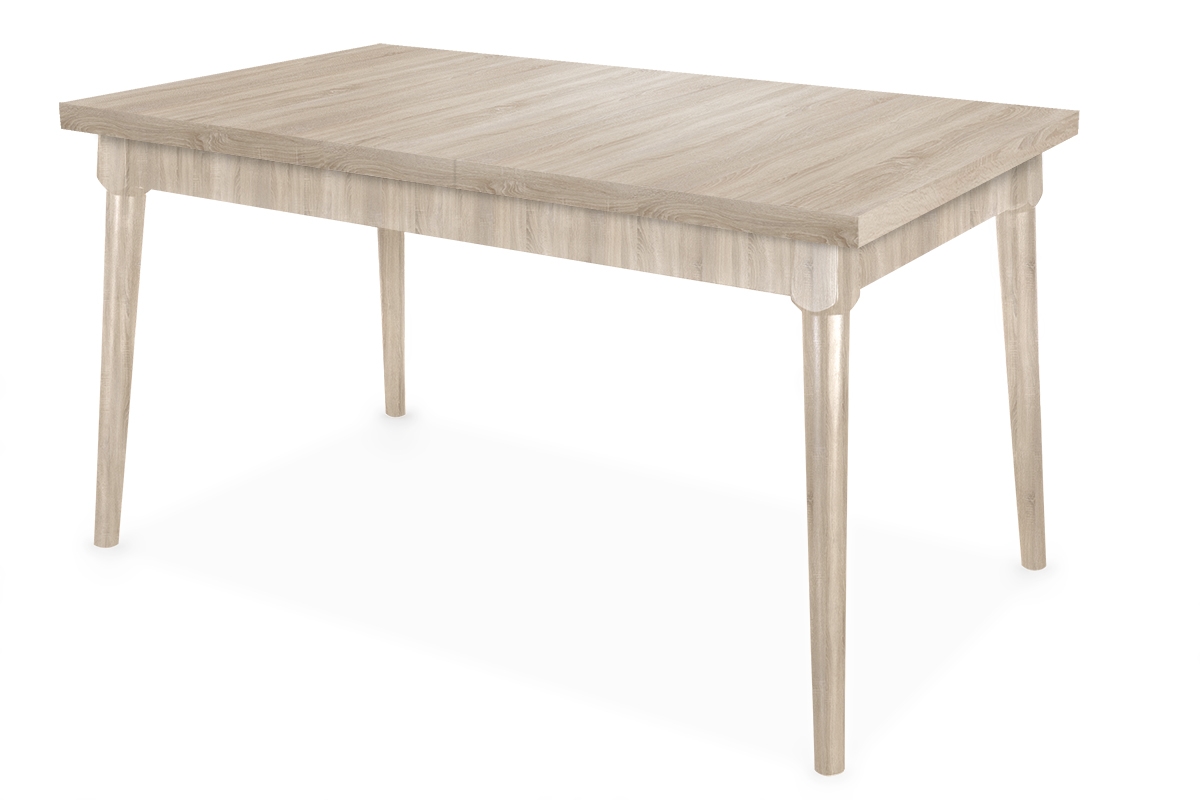 stôl rozkladany do jedálne 140-180 Ibiza na drewnianych nogach - Dub sonoma / Nohy Dub sonoma stôl do jedálne