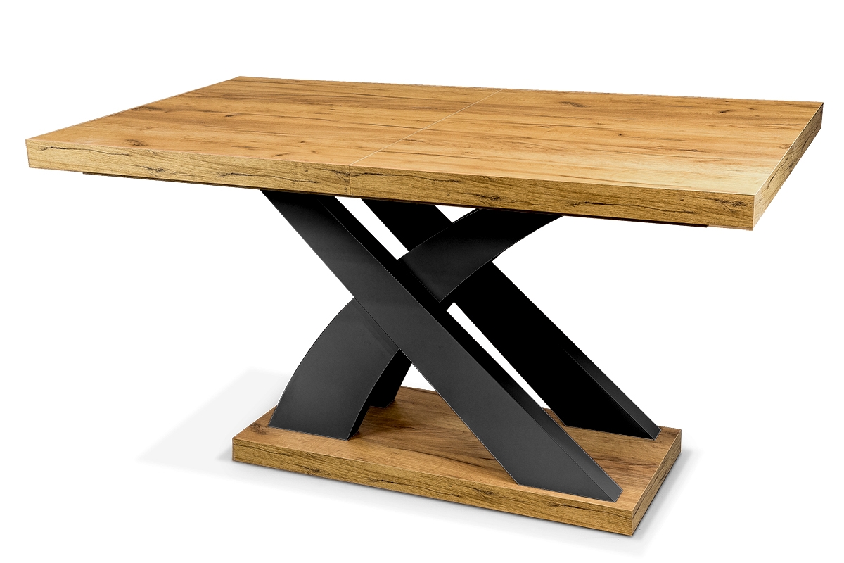 stôl rozkladany 160-240 Sydney z nogami w ksztalcie X stôl rozkladany 160-240 Sydney z podstawa w ksztalcie X - Čierna Podstavec 