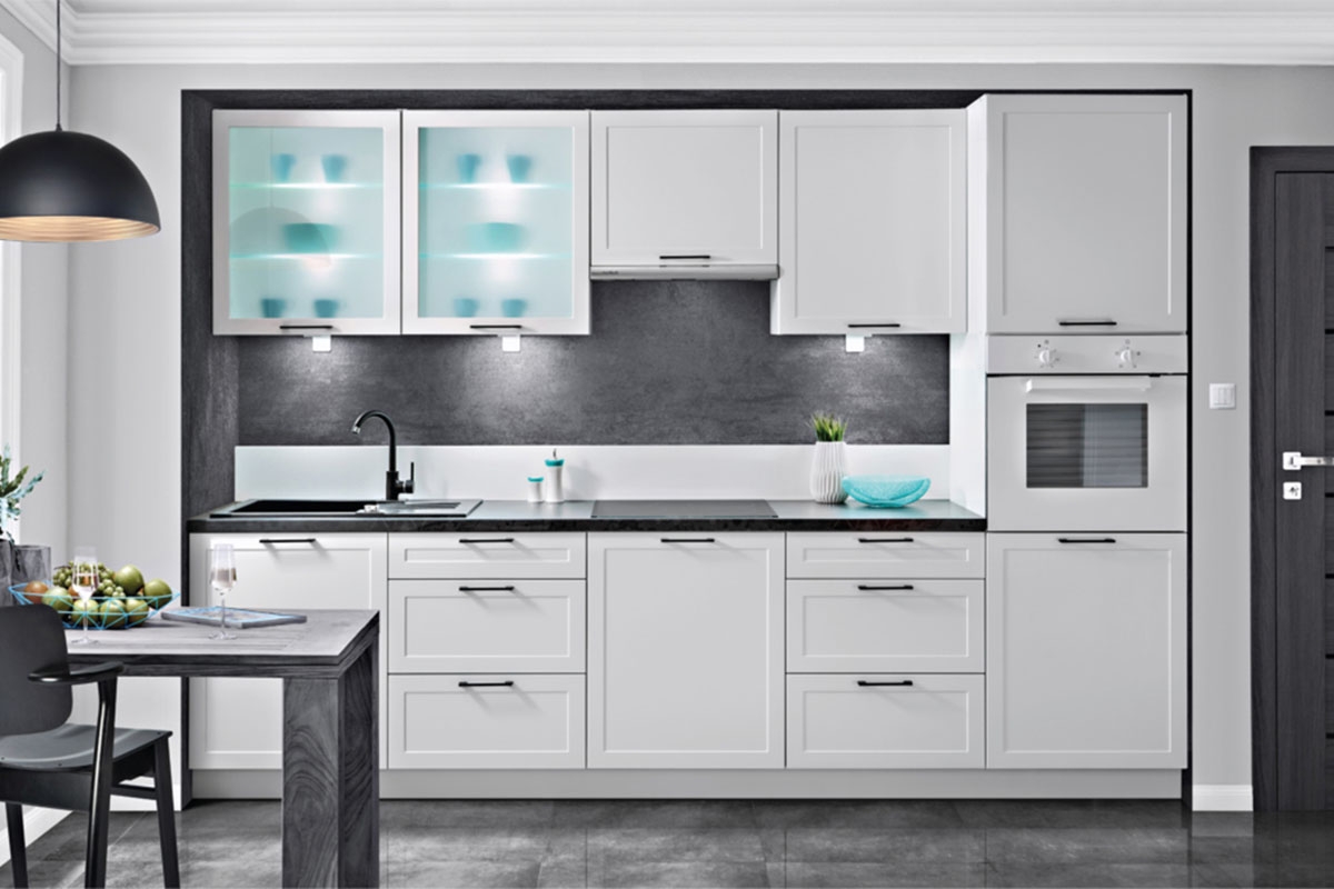 Navia WO 6/36 Standard - Skříňka kuchyňská nízká kolekce nábytku kuchennych Navia - Barevný odstín: korpus Bílý, fronty Rám na fotku Bílý mat