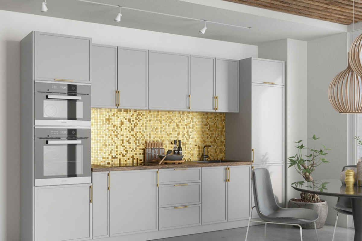 Elin FZ60B - Predná časť umývačky 60 cm s krytým panelom kolekcia nábytku kuchynského Elin - vizualizácia 4