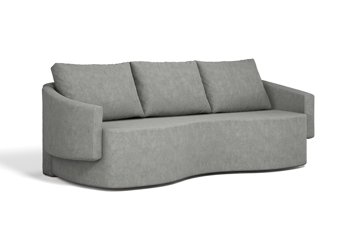 Karien összecsukható kanapé a nappaliba - szürke Cloud 83/ rendkívül rugalmas HR szivacs Kanapé rozkladana a nappaliba Karien