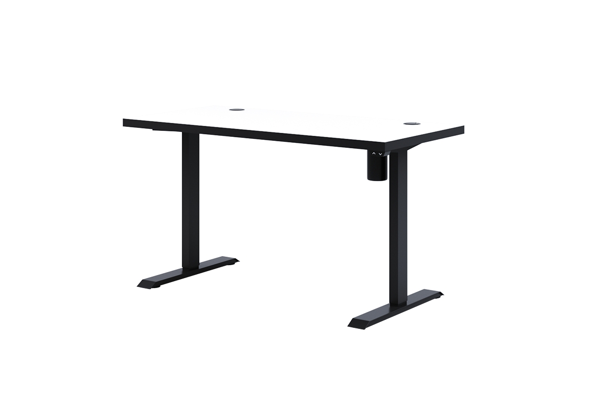 Elir íróasztal, elektromosan állítható magasság - 120 cm - fehér íroasztal elektryczne Elir z regulacja wsokosci 120 cm - bialy 