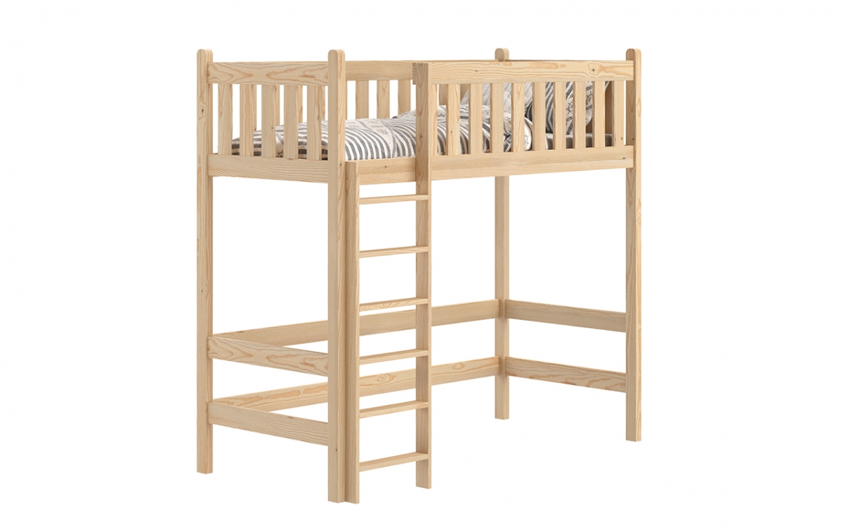postel vyvýšená postel dřevěná Swen ZP 008 - Borovice, 80x180 postel vyvýšená postel dřevěná Swen ZP 008 - Borovice 