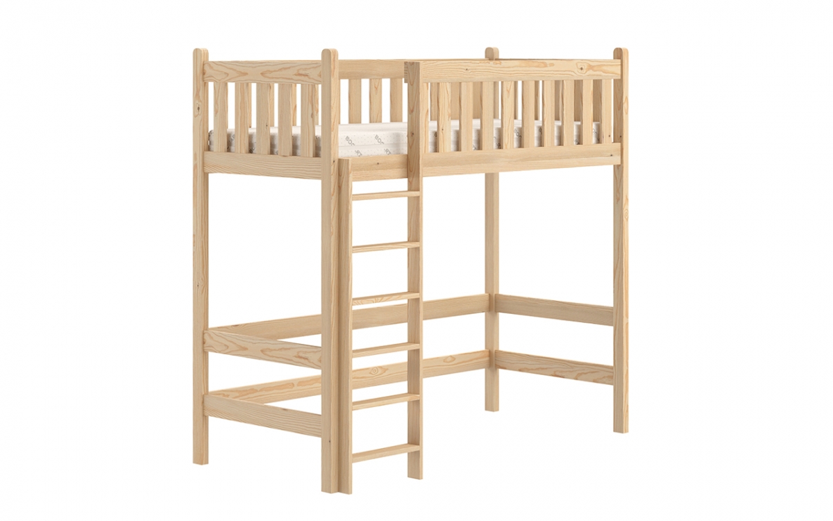 postel vyvýšená postel dřevěná Swen ZP 008 - Borovice, 80x180 postel vyvýšená postel dřevěná Swen ZP 008 - Borovice 