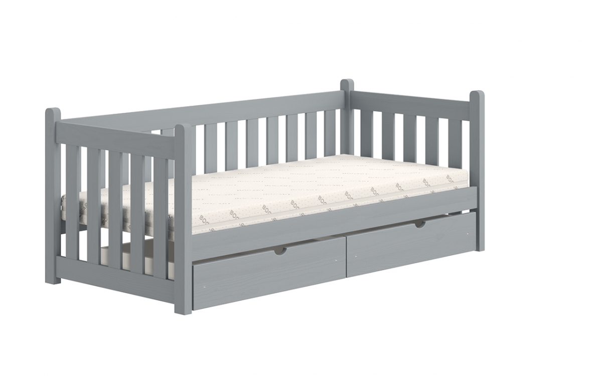 postel přízemní drewniane Swen DP 001 - šedý, 80x160 postel přízemní drewniane Swen DP 001 - šedý