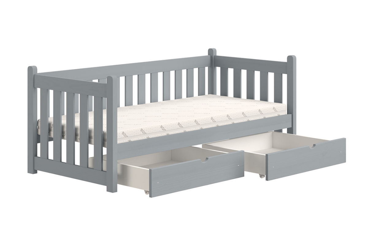 postel přízemní drewniane Swen DP 001 - šedý, 80x180 postel přízemní drewniane Swen DP 001 - šedý
