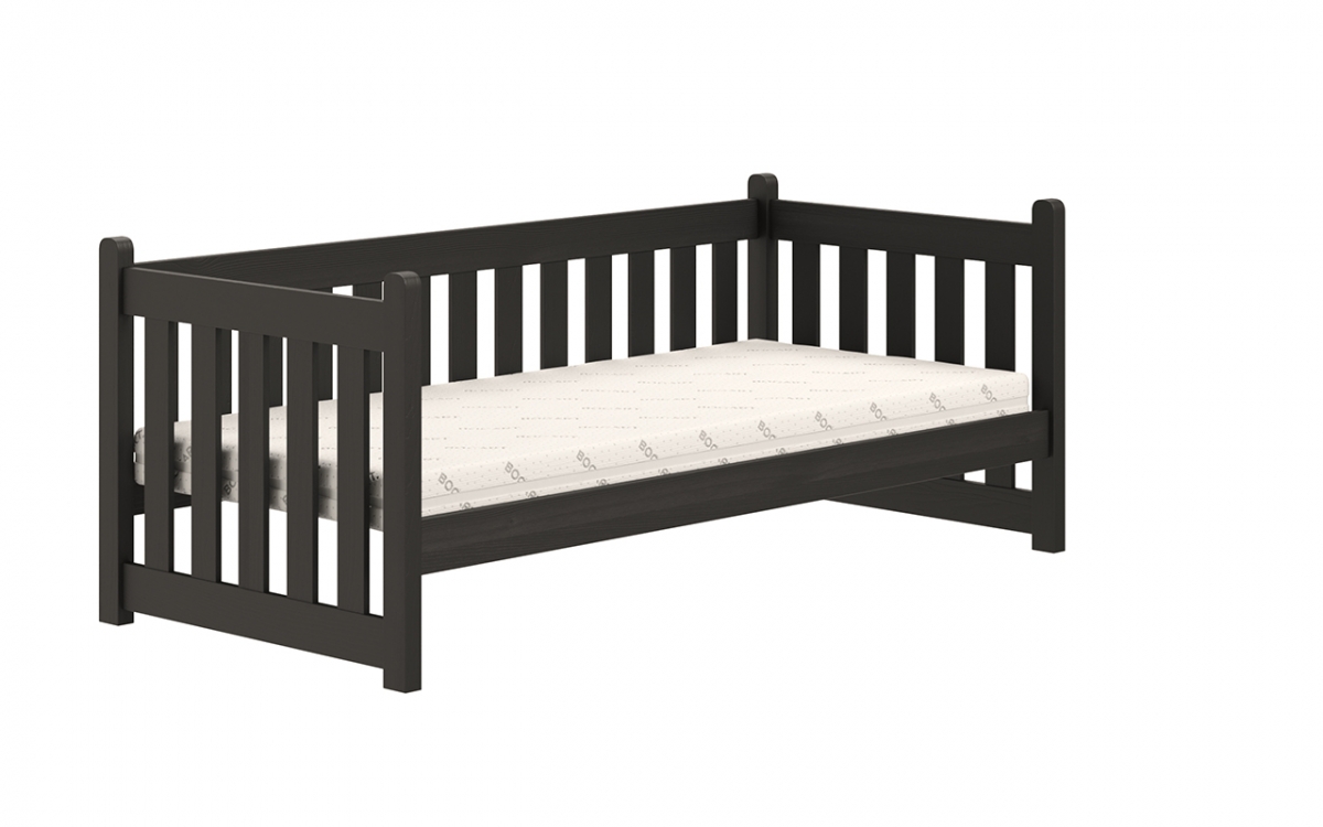 postel přízemní drewniane Swen DP 001 - Černý, 80x160 postel přízemní drewniane Swen DP 001 - Černý