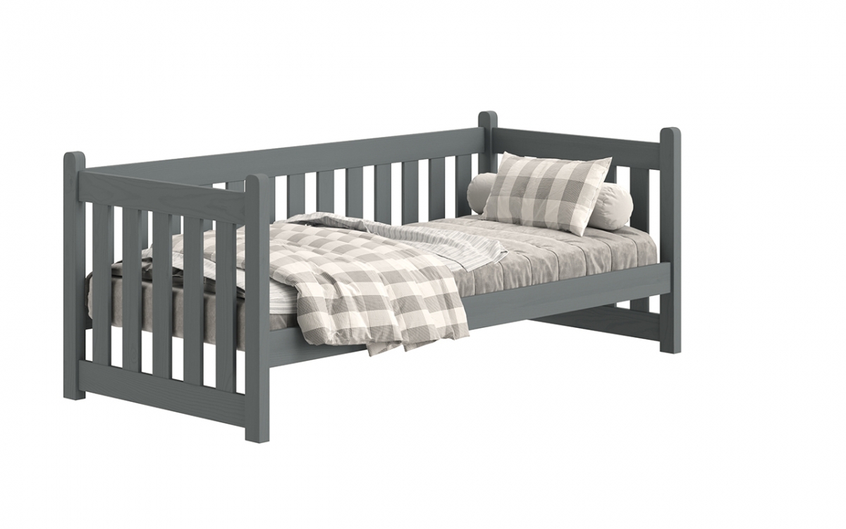 postel přízemní drewniane Swen DP 001 - grafit, 80x160 postel přízemní drewniane Swen DP 001 - grafit