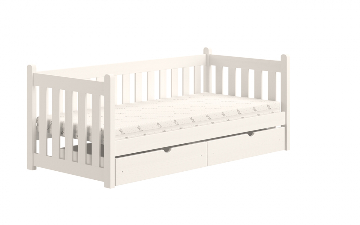 postel přízemní drewniane Swen DP 001 - Bílý, 80x160 postel přízemní drewniane Swen DP 001 - Bílý