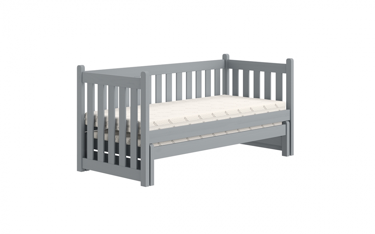 postel přízemní výsuvná Swen s zásuvkami - šedý, 80x190 postel přízemní výsuvná Swen - Barva šedý 