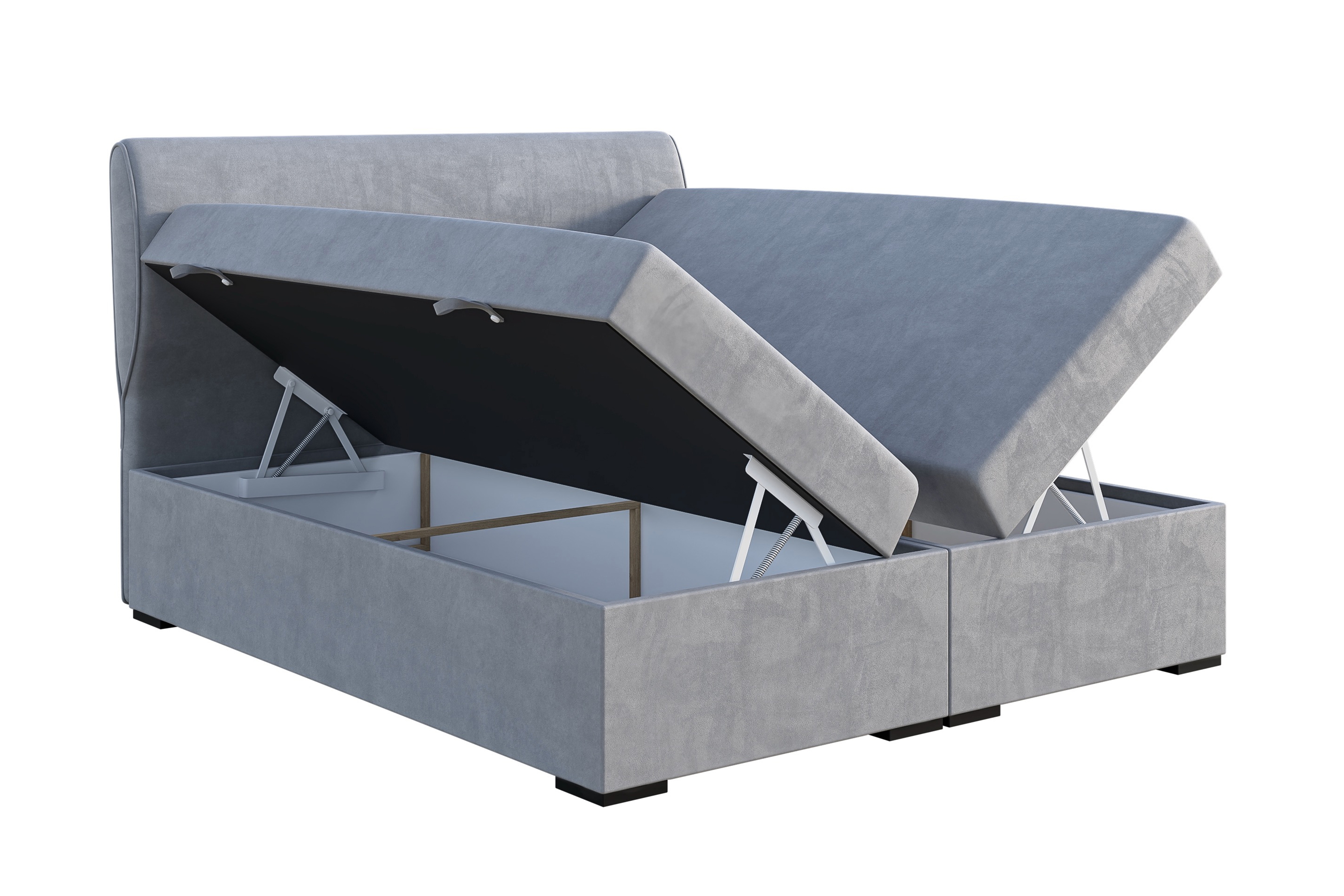 Boxspring posteľ s úložným priestorom Lunara - 160x200  Boxspring posteľ s úložným priestorom Lanara - 160x200 