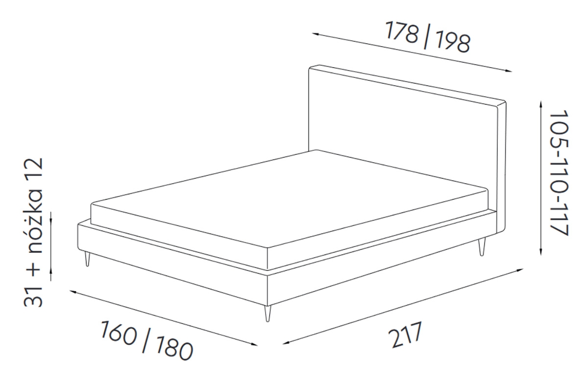 postel čalouněné Ovalo 160x200 z regulowanym wezglowiem a úložným prostorem postel čalouněné Ovalo 160x200 z regulowanym wezglowiem a úložným prostorem
