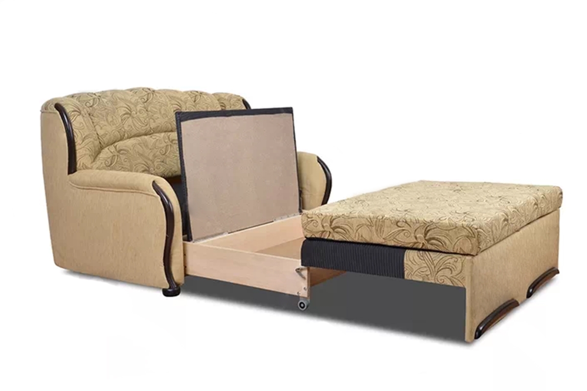 Fryderyk II összecsukható kanapé a nappaliba - szürke Luna szövet / wenge Sofa rozkladana a nappaliba Fryderyk II - szürke Szövet wzor Luna / wenge