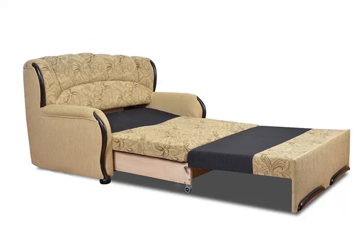 Fryderyk II összecsukható kanapé a nappaliba - szürke Cleo szövet / wenge Sofa rozkladana a nappaliba Fryderyk II - szürke Szövet wzor Cleo / wenge