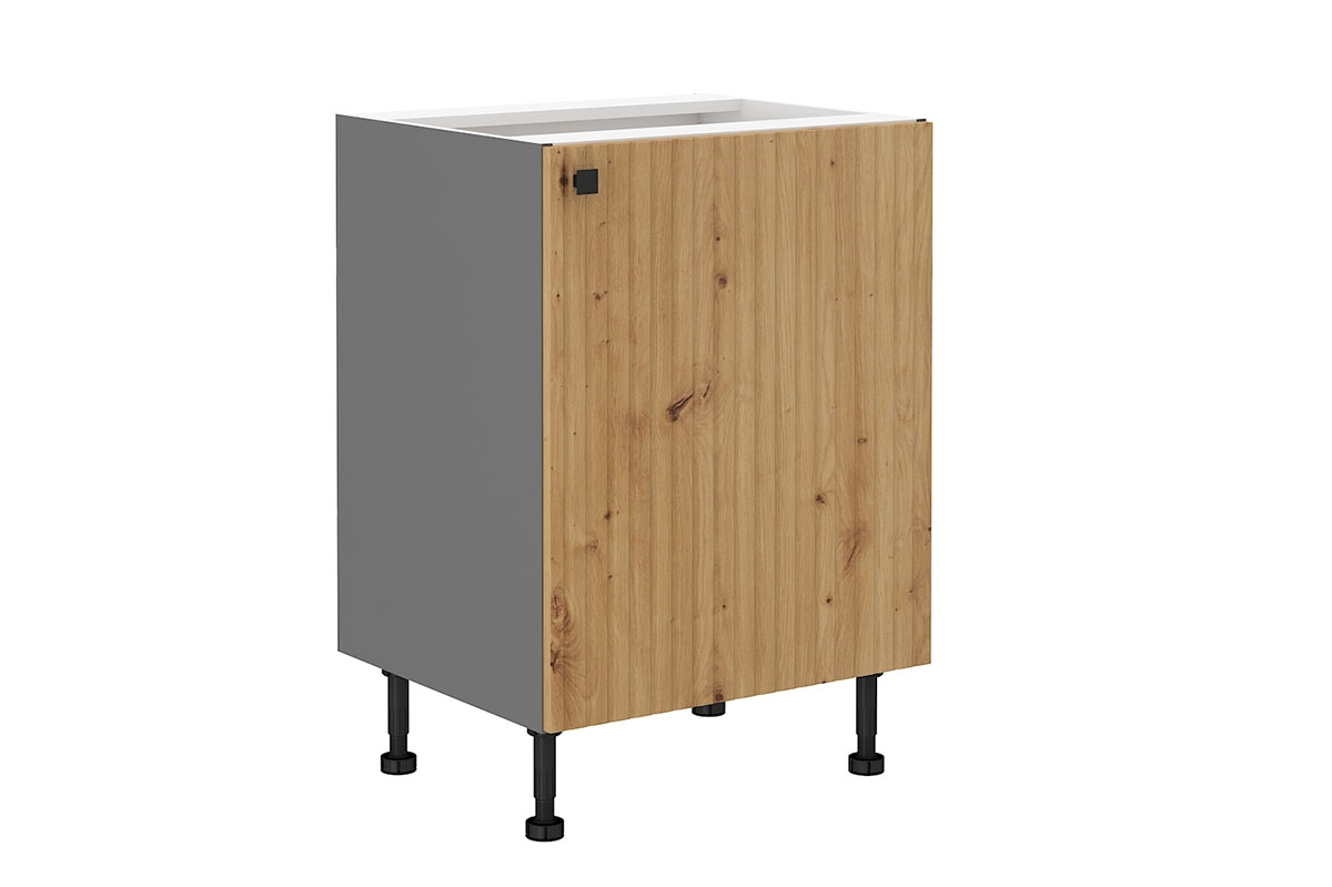 Kuchyňská skříňka jednodveřová Lesis D60 1F - dub artisan lamel / antracit Skříňka kuchyňská jednodveřová Lesis D60 1F - Dub artisan lamel / Antracytová