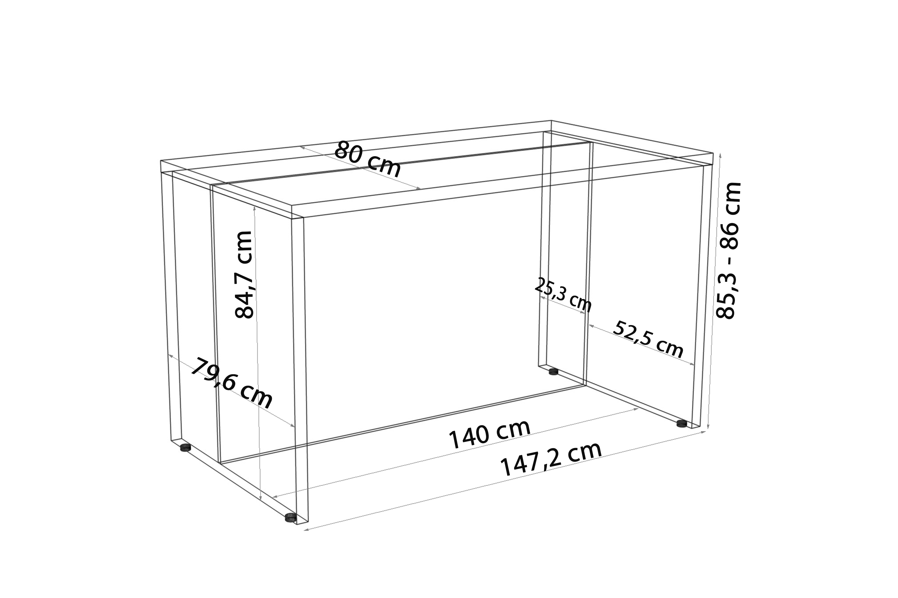 Kuchyňský ostrov KAMMONO 140cm - dub hikora / san sebastian Wyspa kuchyňská KAMMONO 140cm - dub hikora / san sebastian