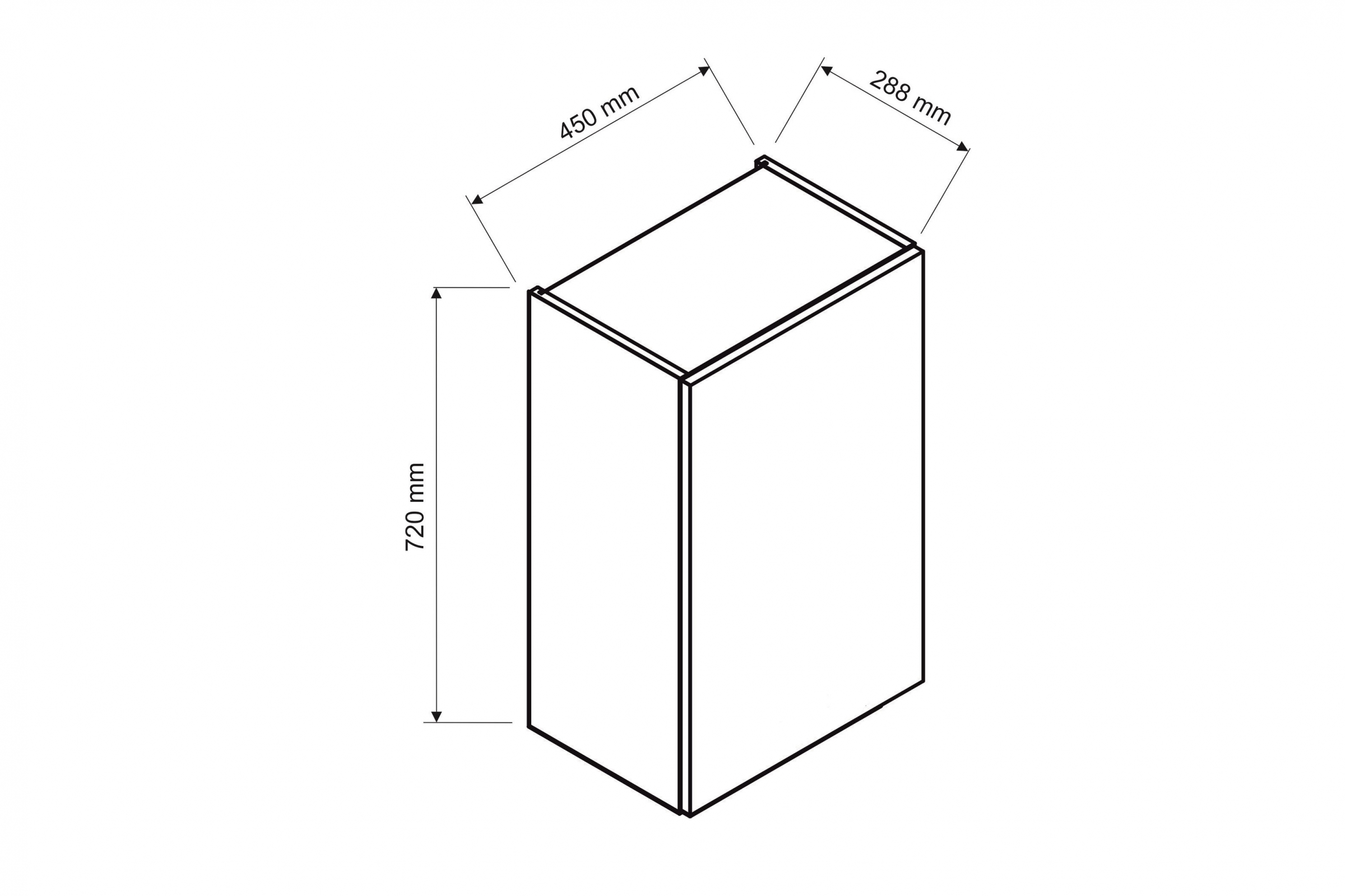 Závesná kuchynská skrinka jednodverová Isabel W45 - svetlý šedý mat / Dub artisan Skrinka Kuchynská závesná jednodverová Isabel W45 - svetlý šedý mat / Dub artisan