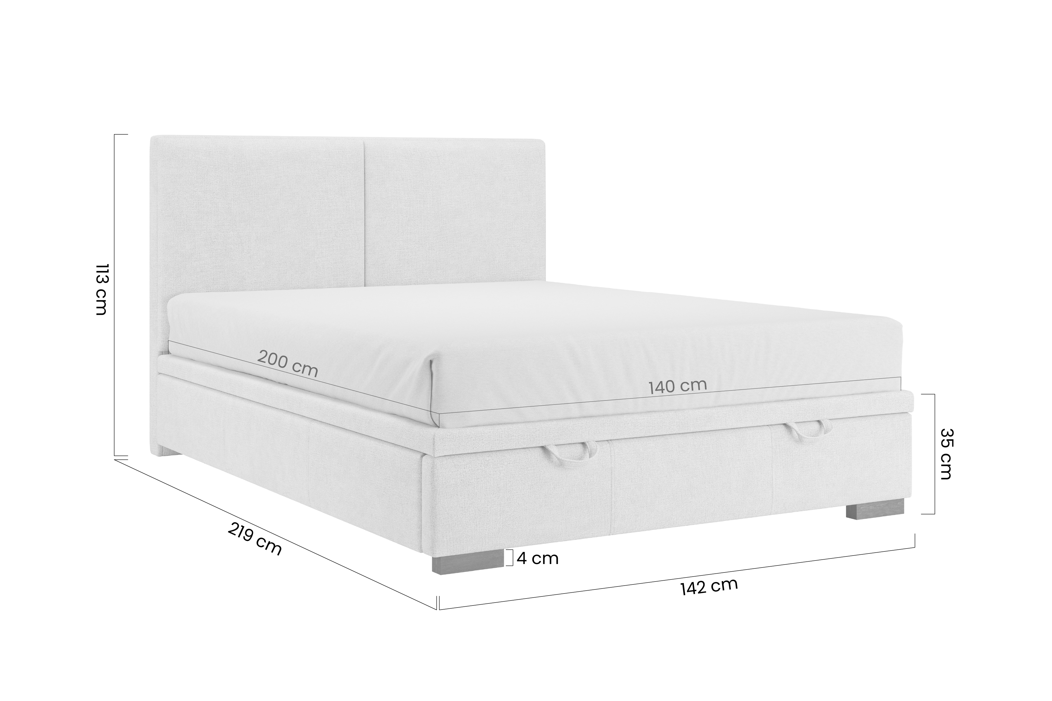 Postel boxspring Lektis 140x200 s úložným prostorem- medová hnědá potahová látka snadno čistitelný Maya 06 / Nohy dřevěná wenge Postel boxspring Lektis 140x200 s úložným prostorem- medová hnědá potahová látka snadno čistitelný Maya 06 / Nohy dřevěná wenge