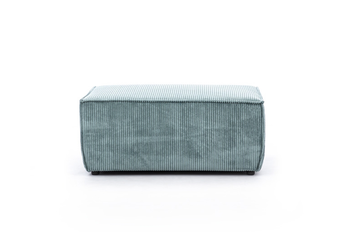 Taburet čalouněná Flabio - zelená manšestr snadno čistitelný Anafi 8 Taburet čalouněná Flabio