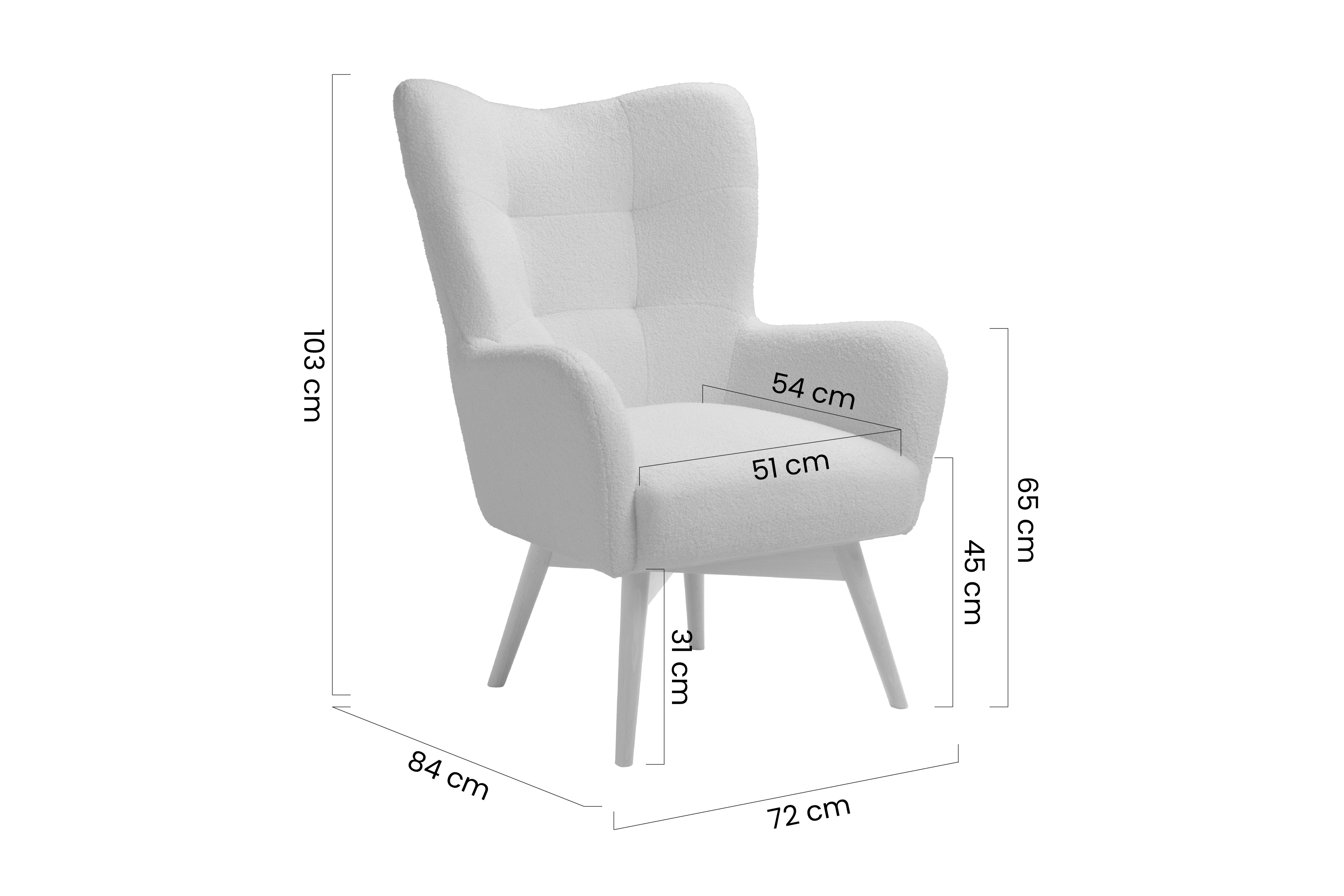 Křeslo Ušák Skandynawski Nordic - modrá welwet latwoczyszczacy Cloud 70 / wenge  Křeslo Ušák Skandynawski Nordic - modrá welwet latwoczyszczacy Cloud 70 / wenge 