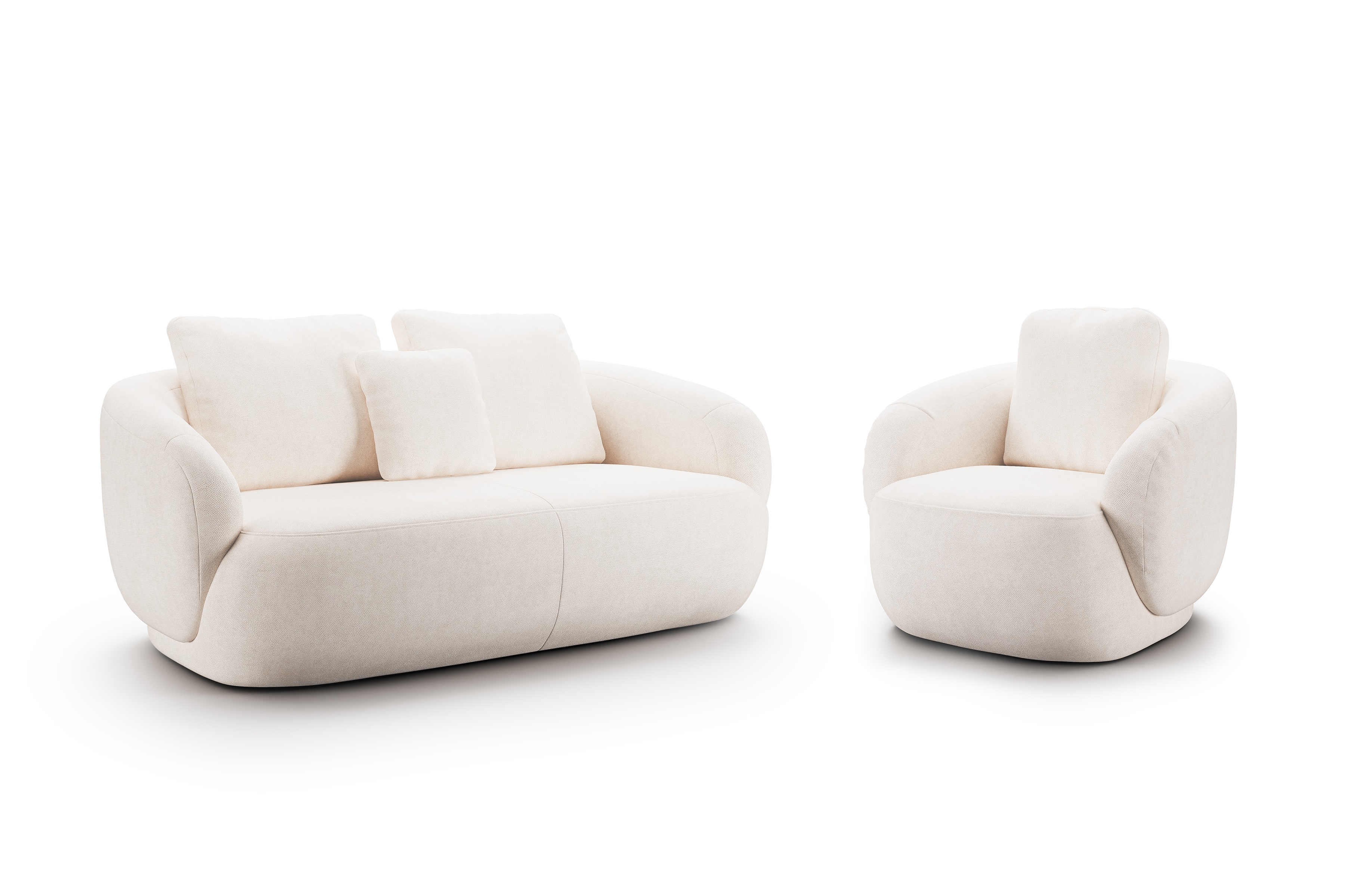 Oddychová súprava Finezal: pohovka 2-miestna + kreslo Komplet odpočinkové Pohovka Finezal 2-os + Kreslo