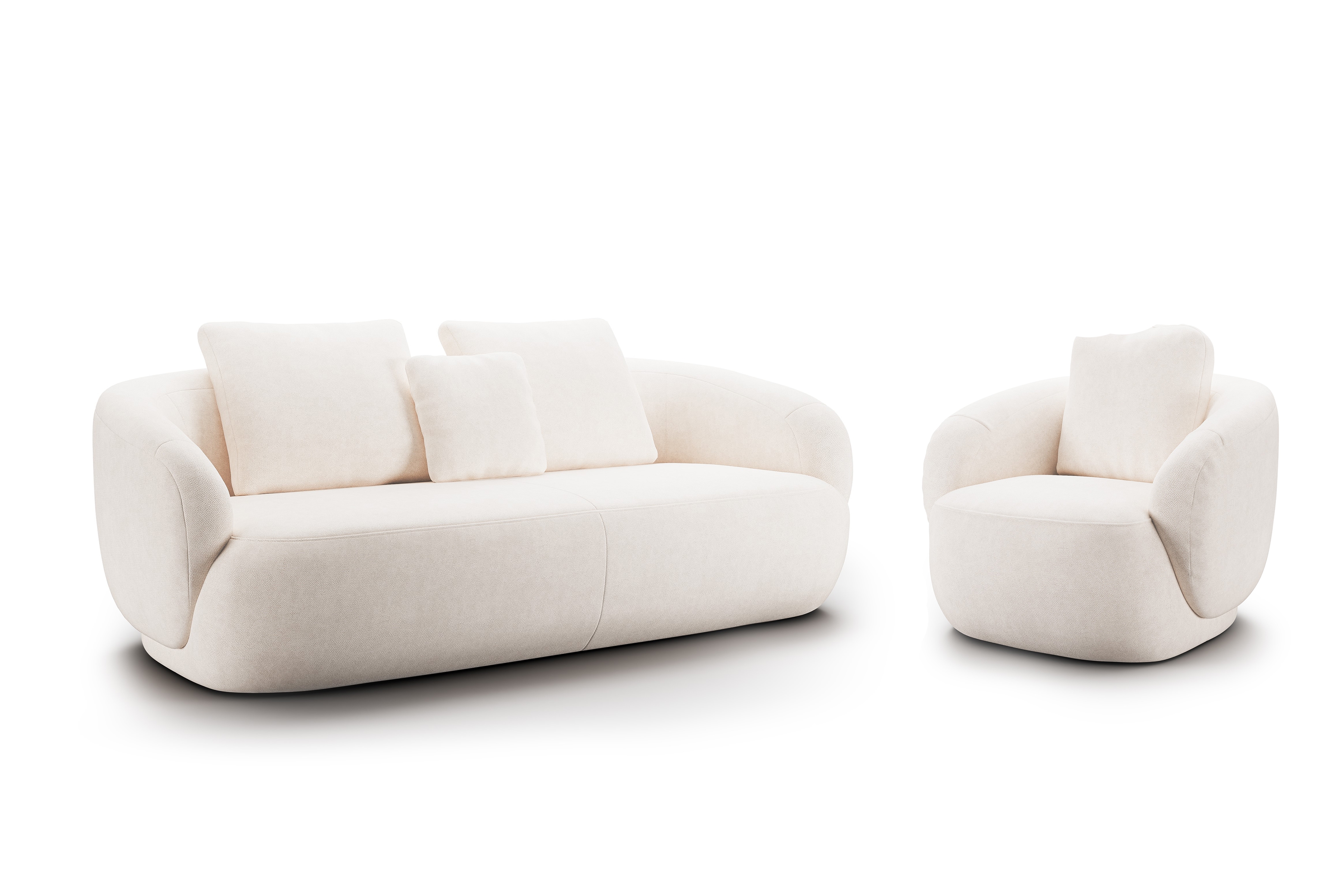 Oddychová súprava Finezal: pohovka 3-miestna + kreslo Komplet odpočinkové Pohovka Finezal 3-os + Kreslo 