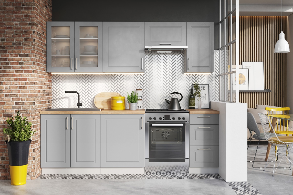 skříňka kuchyňská spodní Natalia D20 s košem cargo - šedá mat skříňka kuchyňská spodní Natalia D20 s košem cargo - šedá mat