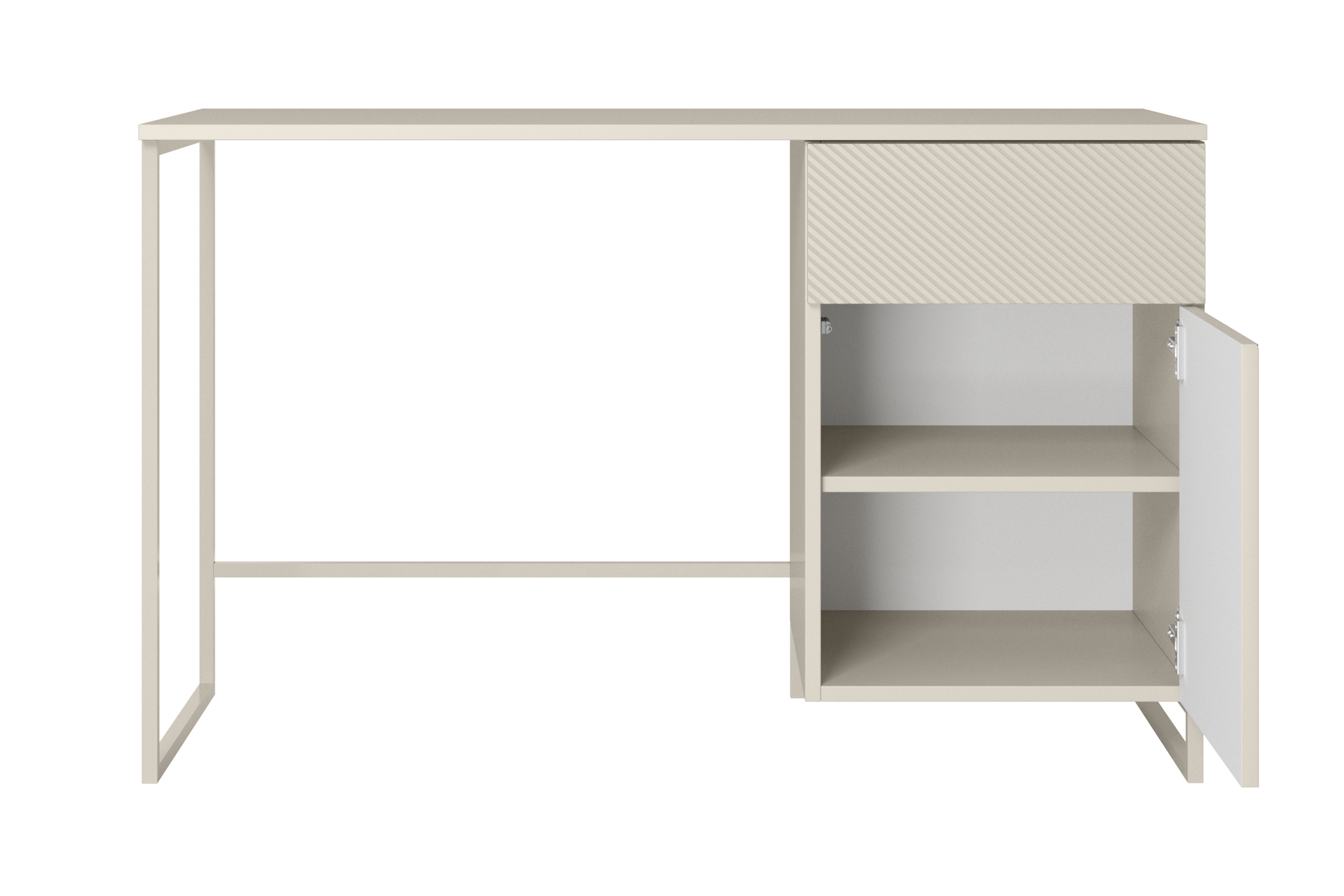 Písací stôl Asha 120 cm so zásuvkou – kašmírová Písací stôl Asha 120 cm z szuflada - kašmír / kašmírová Rošt