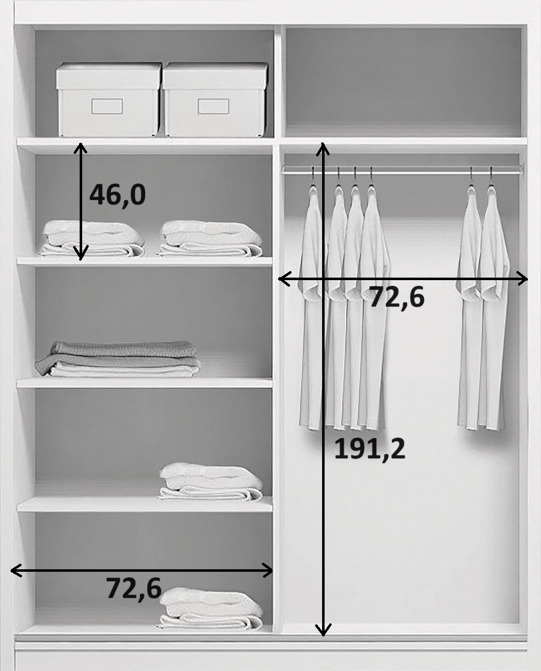 Skriňa s posuvnými dverami Trofi 150/245 cm - Dub sonoma Skriňa s posuvnými dverami Trofi 150/245 cm - Dub sonoma