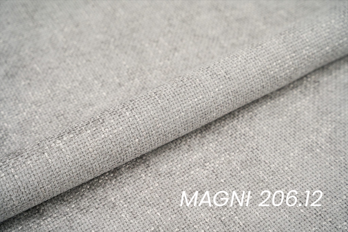 Rozkladacia pohovka Naolia - popolavá pletená látka Magni 206.12 / čierne nožičky - Limitovaná ponuka Pohovka s funkciou spánku Naolia - popielata plecionka Magni 206.12 / čierny nozki