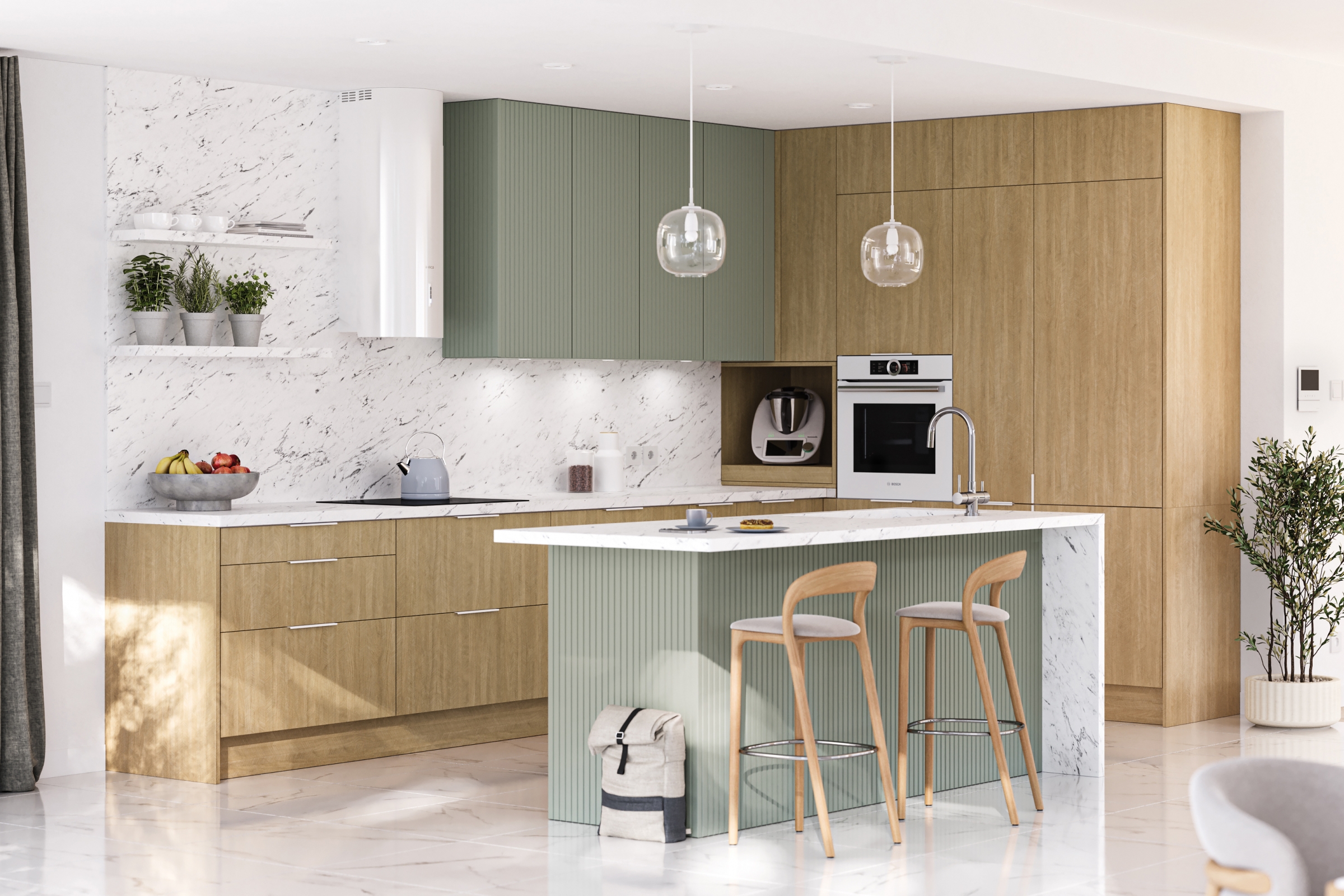 Skrinka Kuchynská závesná Kammono P2 WO40/35 nízka Skrinka Kuchynská závesná Kammono P2 WO40/35 nízka