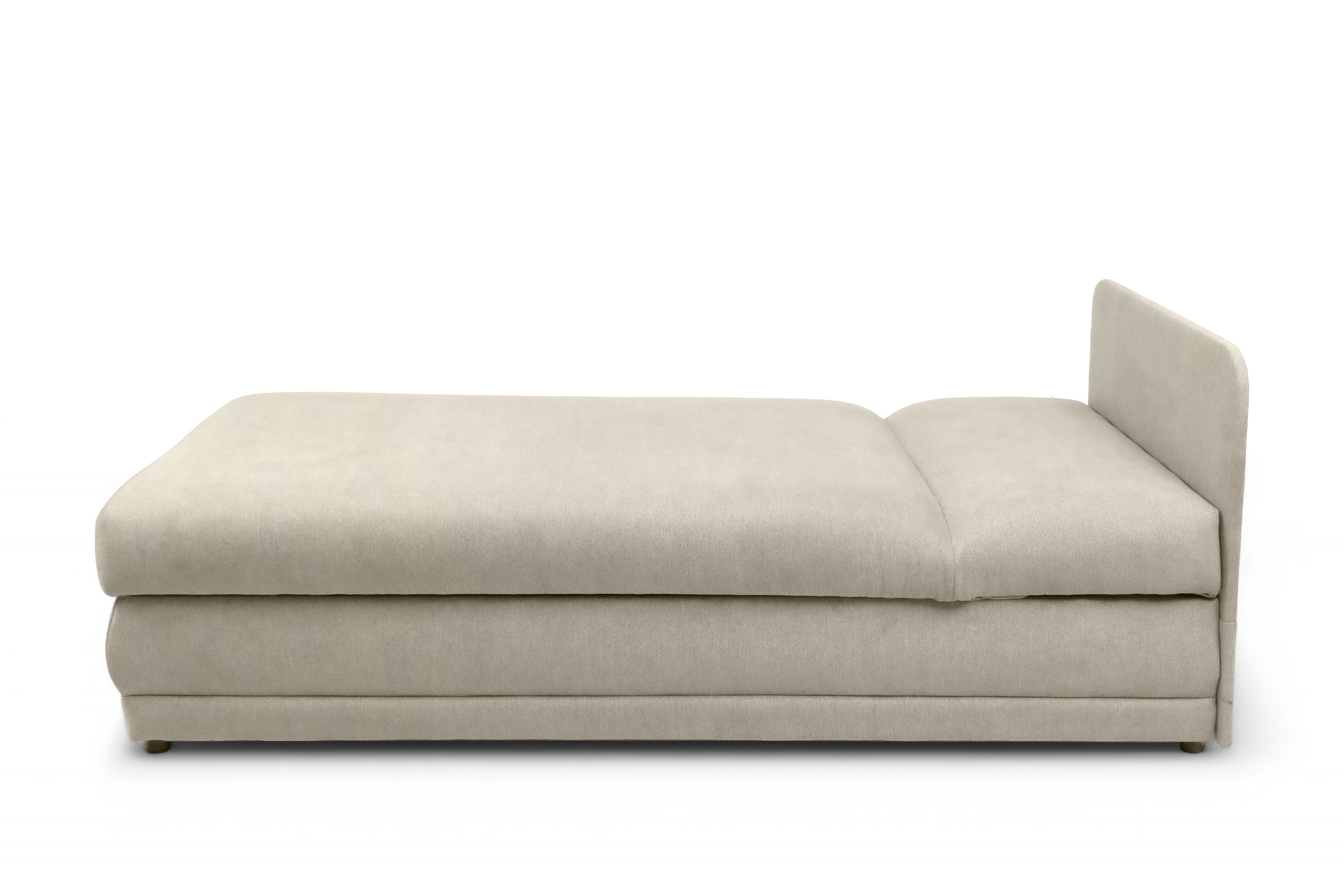 Detská pohovka Kodil I s úložným priestorom – krémová pletená látka Ado 1601 Halva Detská pohovka jednolôžkova Kodil I S vnútorným úložným priestorom - kremowa plecionka Ado 1601 Halva