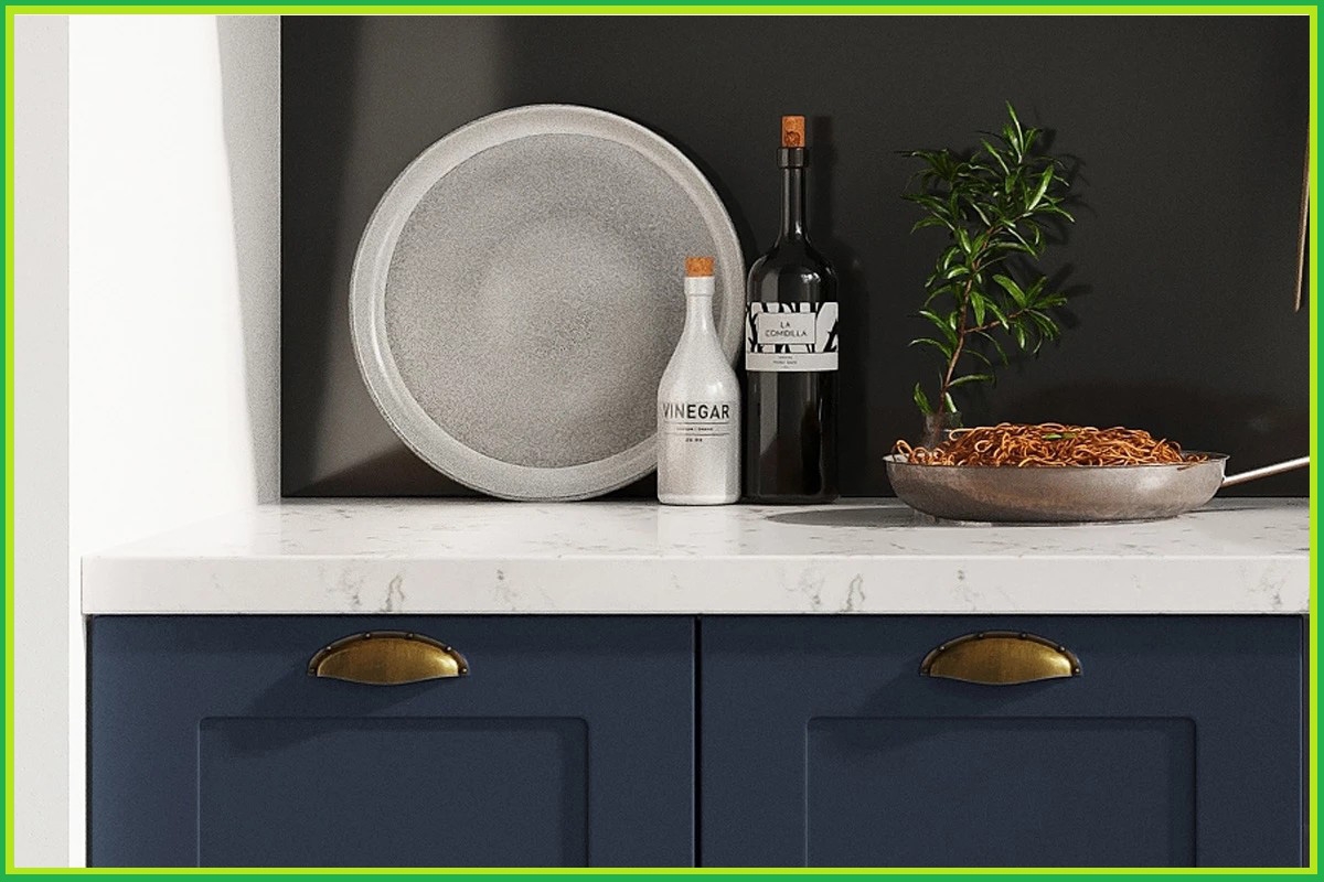 Kuchynská pracovná doska Stolar 220cm - mramor piemonte - Koncovka Série Kuchynská pracovná doska Stolar 220cm - mramor piemonte - Koncovka Série