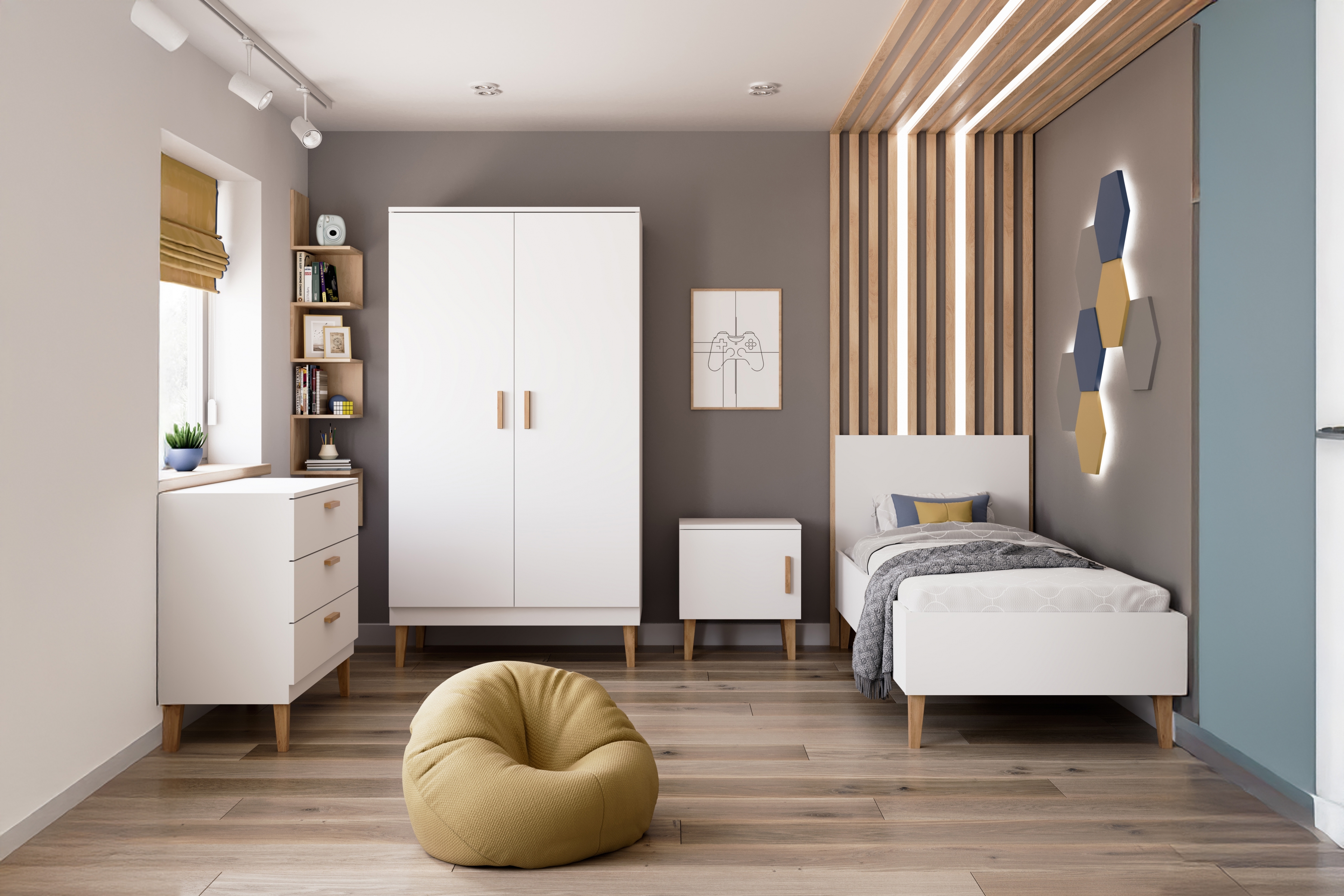 Dětská komoda Balio 100 cm - bílá Komoda dziecieca Balio 100 cm - bílá