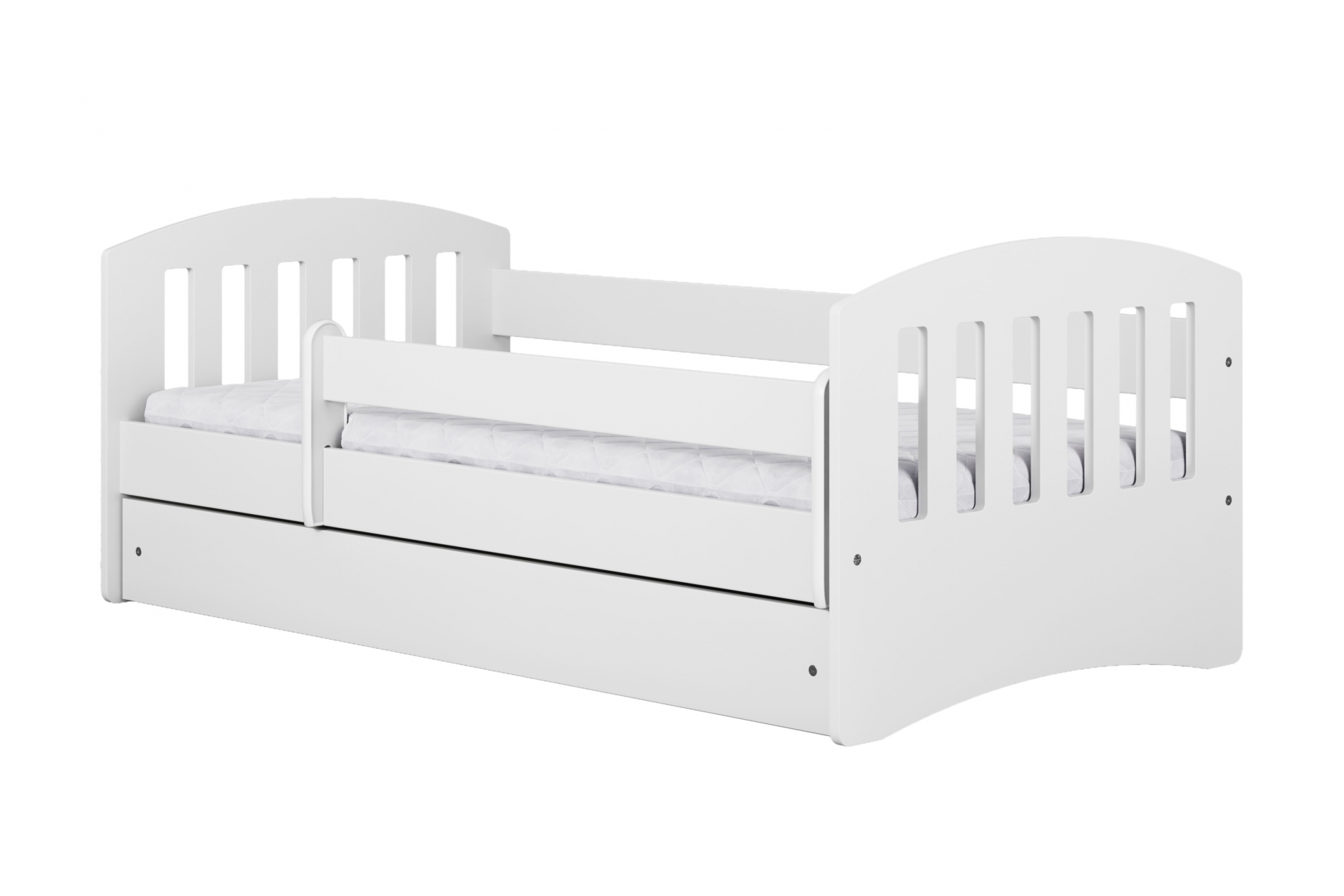 Dětská postel Guli 80x160 cm se zásuvkou - bílá Postel dzieciece Guli 80x160 cm z szuflada - bílá