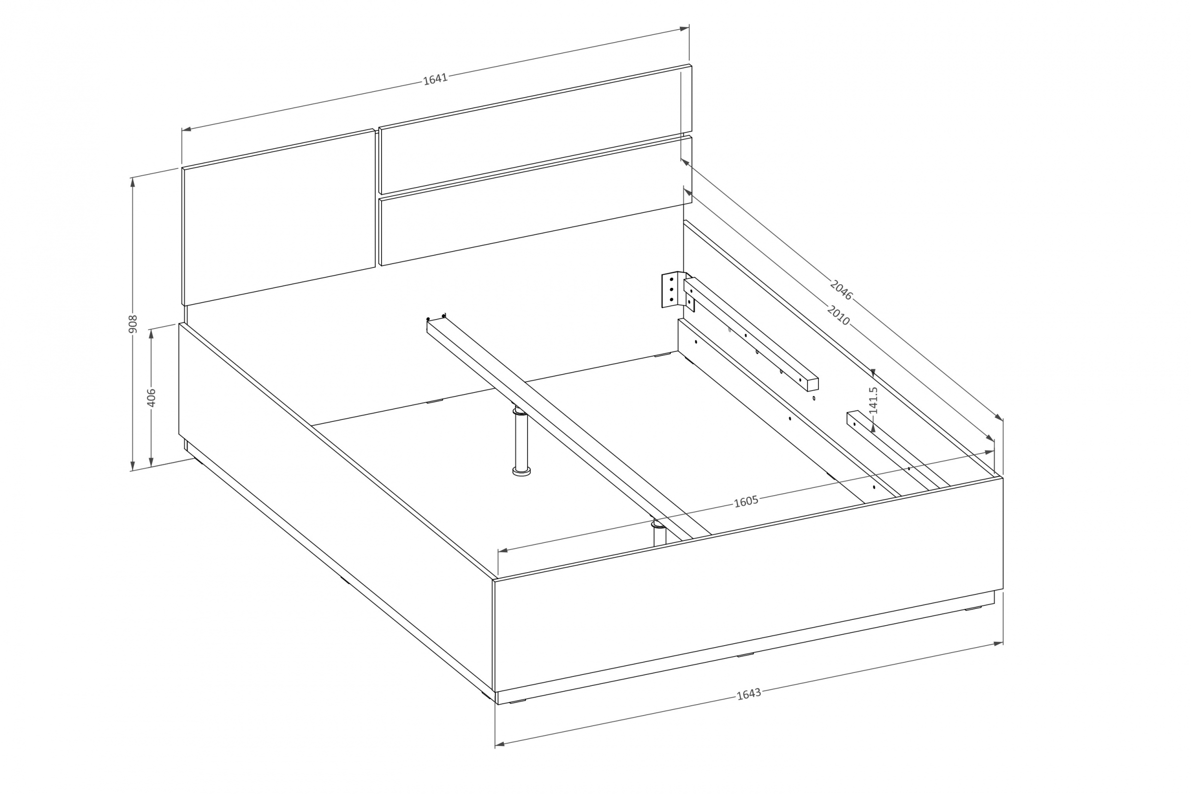Postel s úložným prostorem Cross 160x200 cm – kašmírová / černá Postel Gramon 160x200 s úložným prostorem- kašmír / černá