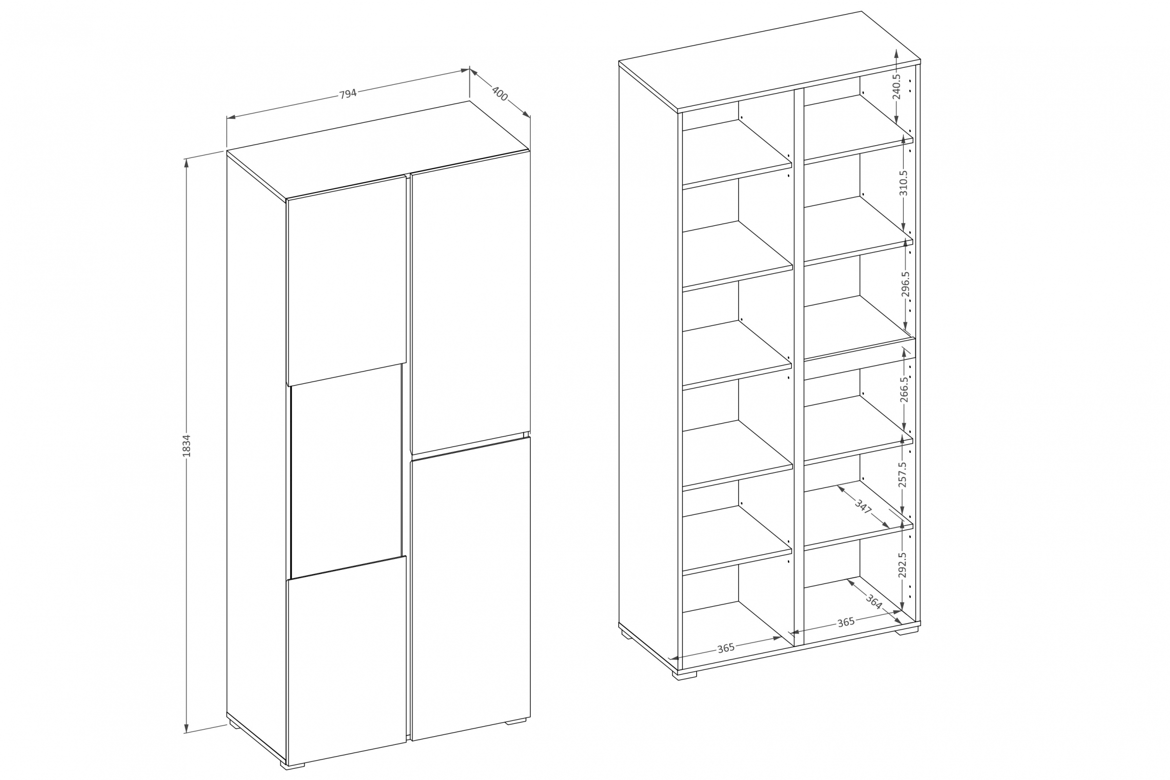 Vitrína Cross 79 cm - kašmírová / černá Vitrína Gramon 79 cm - kašmír / černá