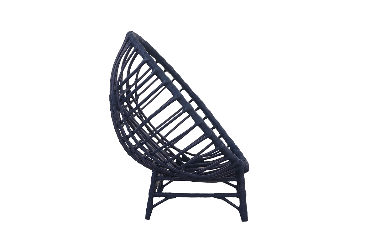 Křeslo wiklinowy Gardins III 95 cm z poduszka - modrá / šedá Polštář - Omezená nabídka Křeslo wiklinowy Gardins III 95 cm z poduszka - modrá / šedá Polštář