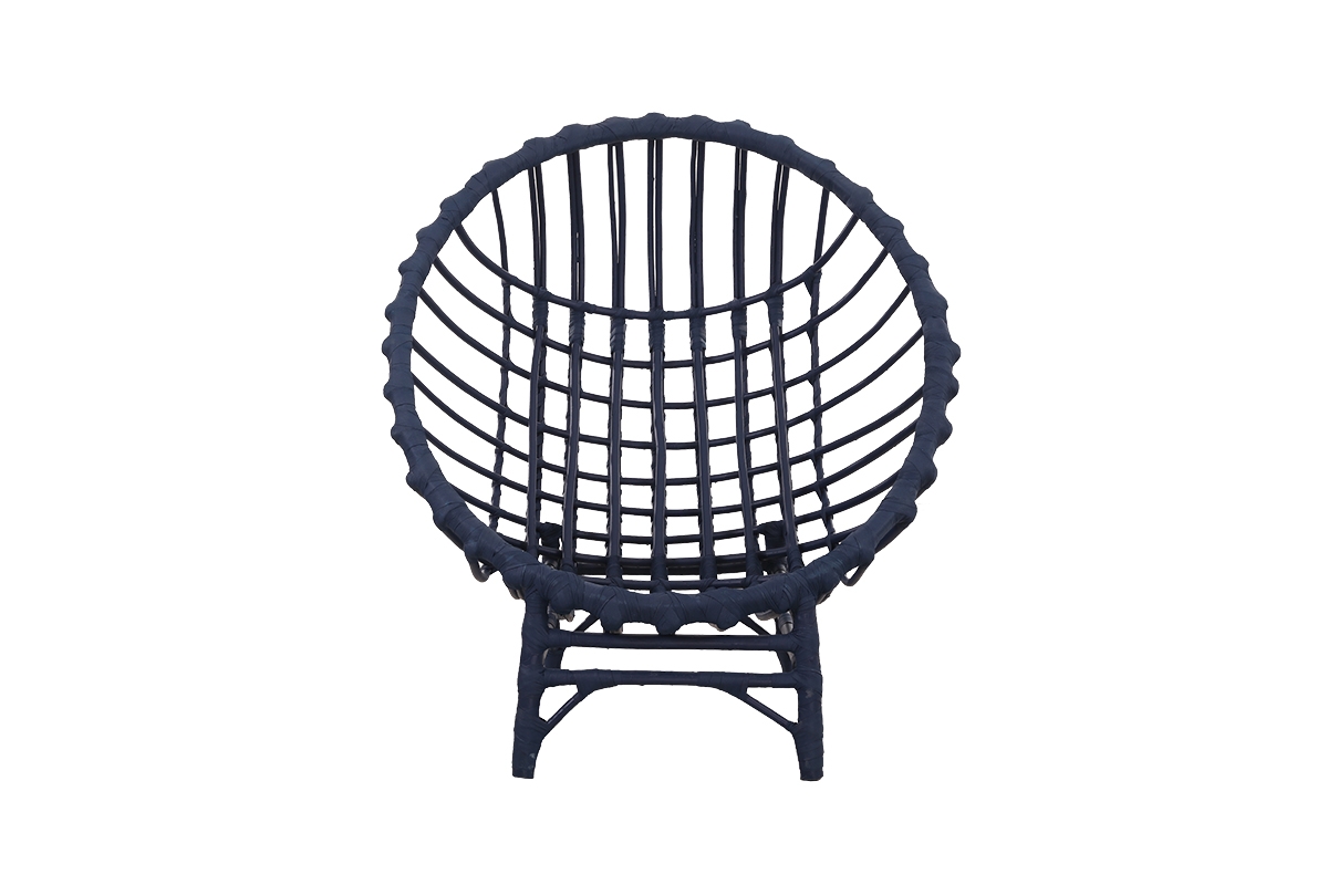 Křeslo wiklinowy Gardins III 95 cm z poduszka - modrá / šedá Polštář - Omezená nabídka Křeslo wiklinowy Gardins III 95 cm z poduszka - modrá / šedá Polštář