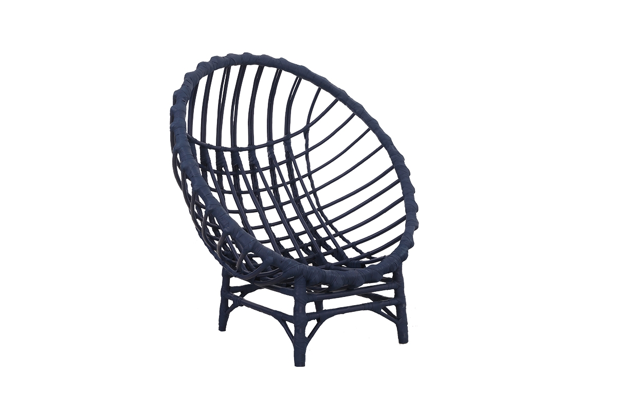 Křeslo wiklinowy Gardins III 95 cm z poduszka - modrá / šedá Polštář - Omezená nabídka Křeslo wiklinowy Gardins III 95 cm z poduszka - modrá / šedá Polštář