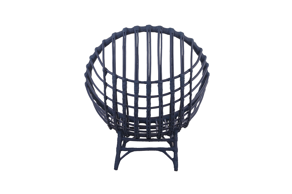 Křeslo wiklinowy Gardins III 95 cm z poduszka - modrá / šedá Polštář - Omezená nabídka Křeslo wiklinowy Gardins III 95 cm z poduszka - modrá / šedá Polštář