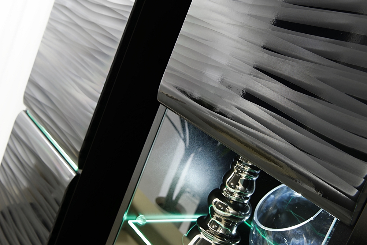 Obývací stěna Factor 4 - černá Obývací stěna pro obývacího pokoje Factor 4 - černá