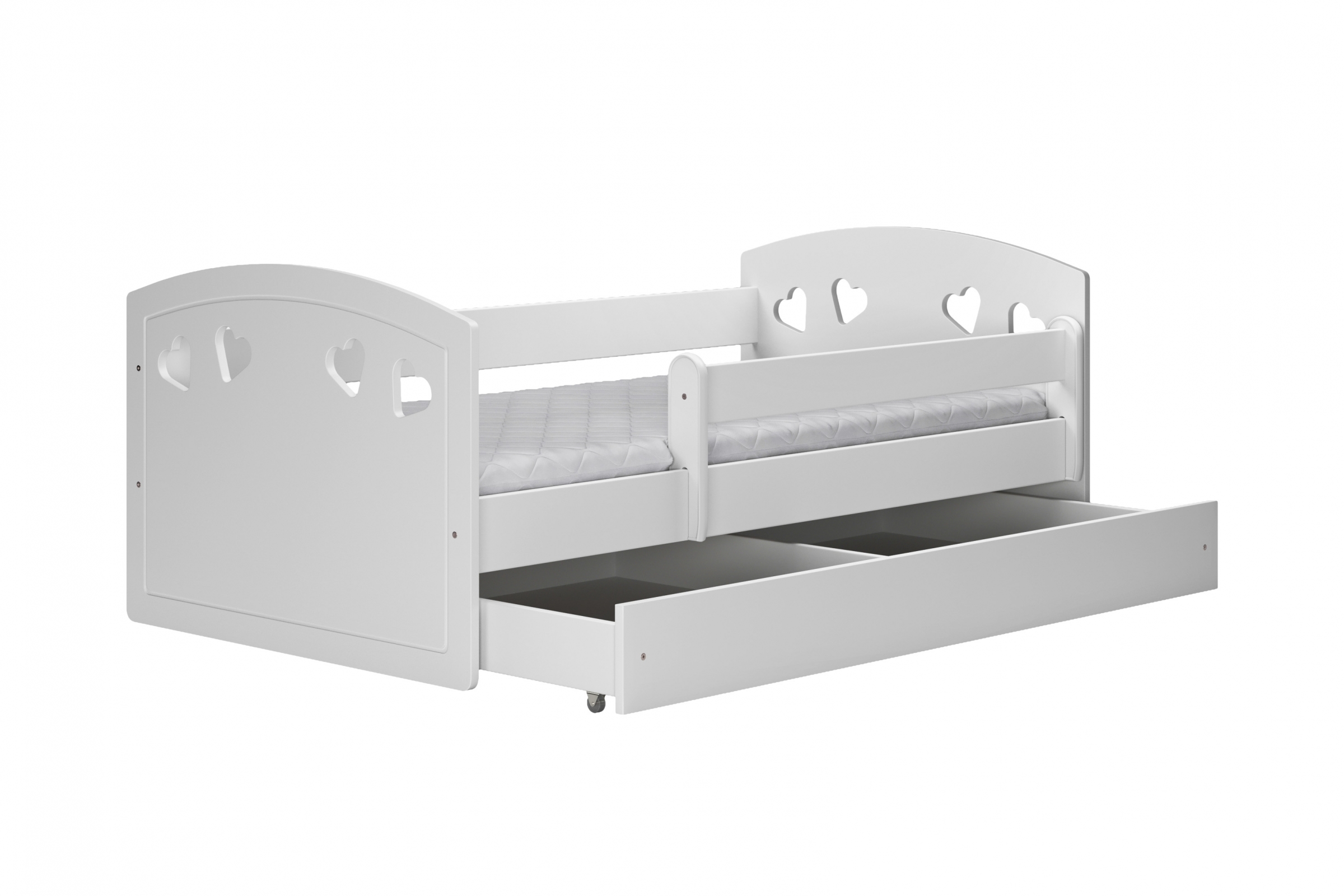 Dětská postel Pateri 80x180 cm se zásuvkou - bílá Postel dzieciece Pateri 80x180 cm z szuflada - bílá