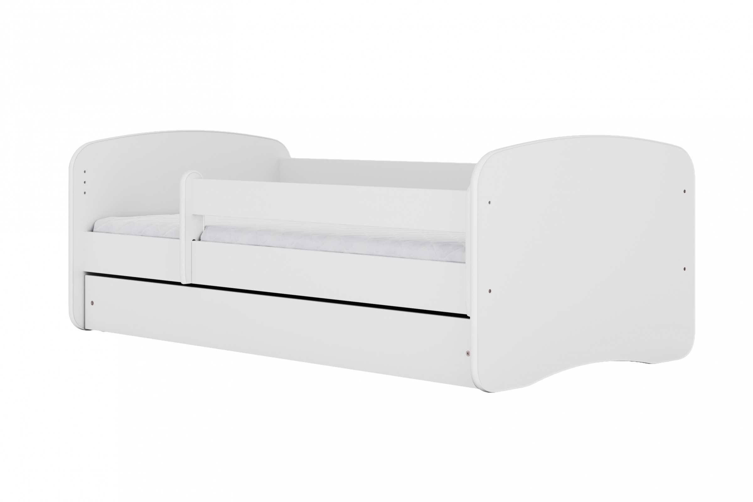 Detská posteľ Bonzo 80x160 cm so zásuvkou - biela Posteľ dzieciece Bonzo 80x160 cm z szuflada - Biely