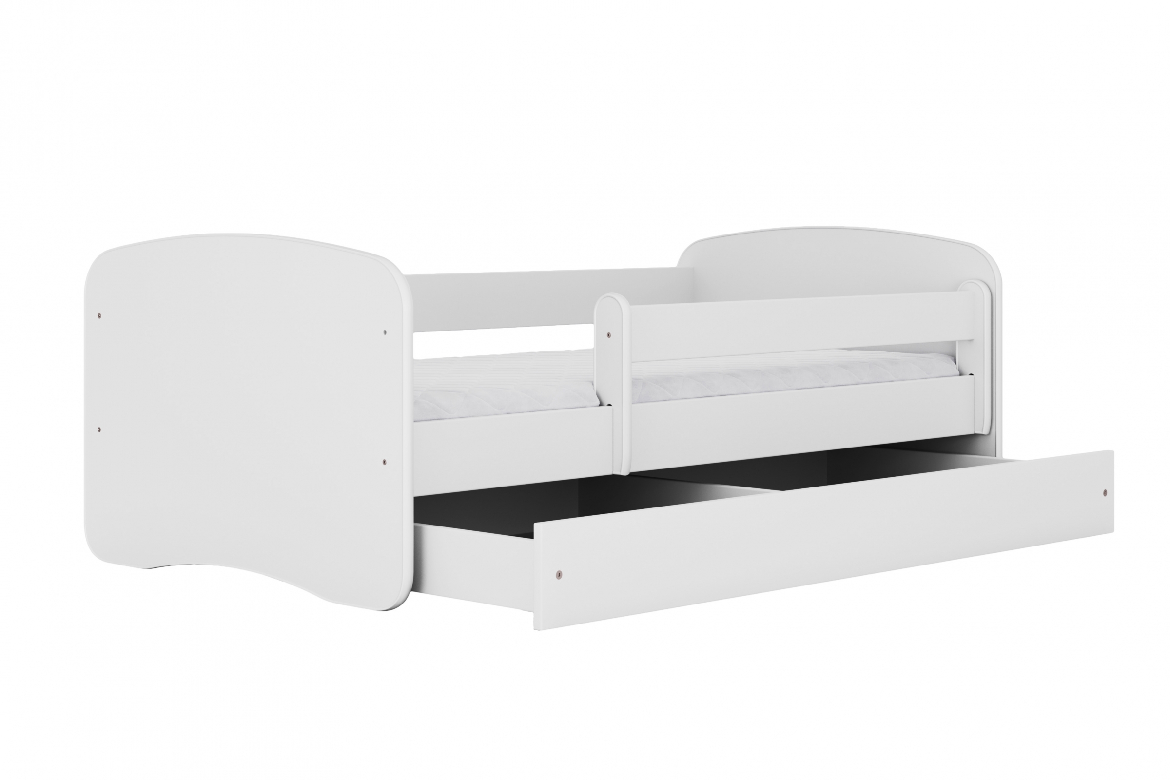 Detská posteľ Bonzo 80x160 cm so zásuvkou - biela Posteľ dzieciece Bonzo 80x160 cm z szuflada - Biely