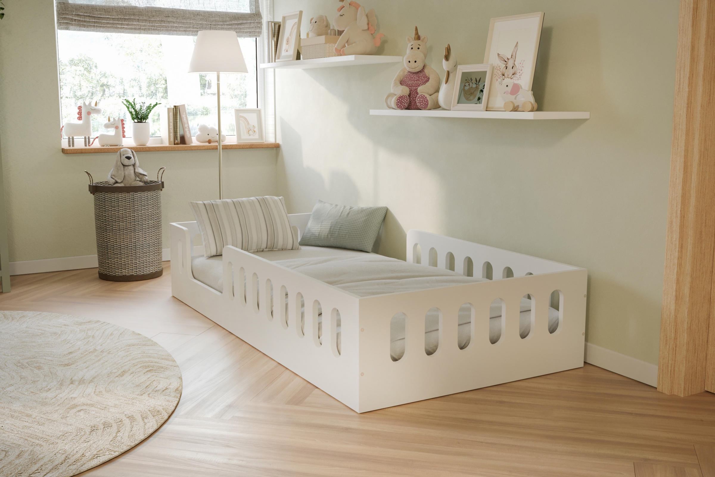 Dětská postel Talimio 80x180 cm - bílá Postel dzieciece Talimio 80x180 cm - bílá	