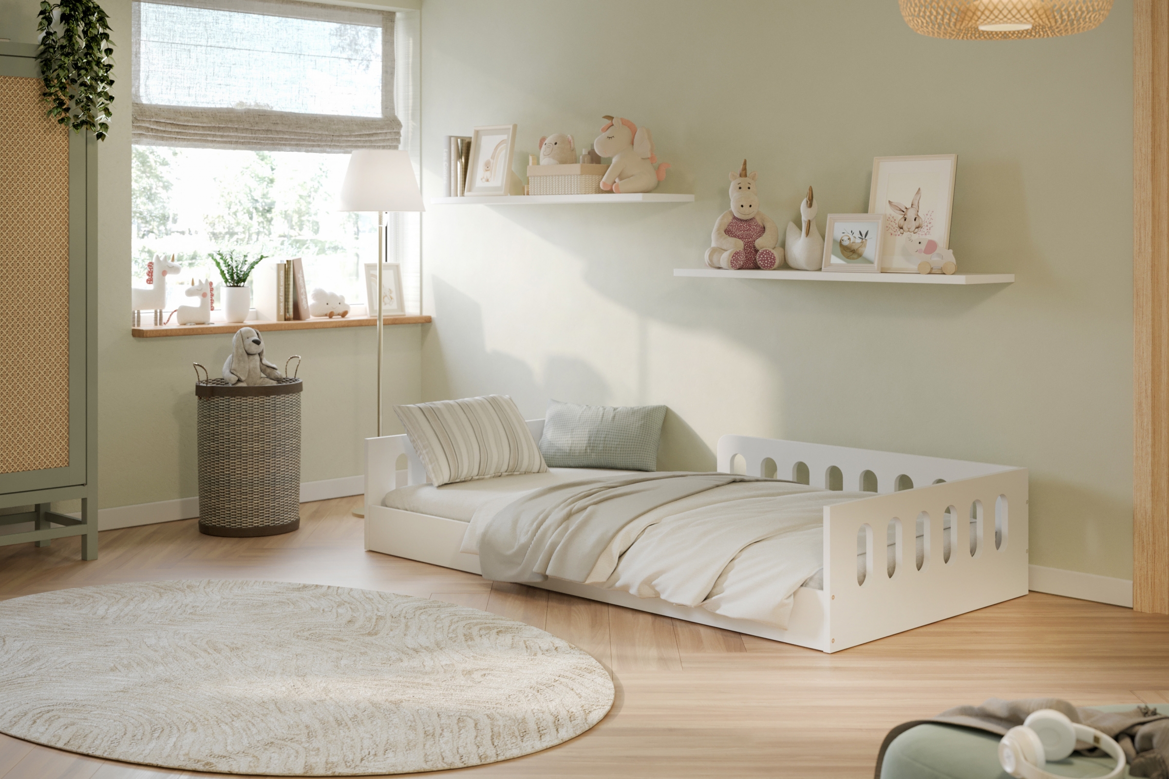 Dětská postel Talimio 80x180 cm - bílá Postel dzieciece Talimio 80x180 cm - bílá	