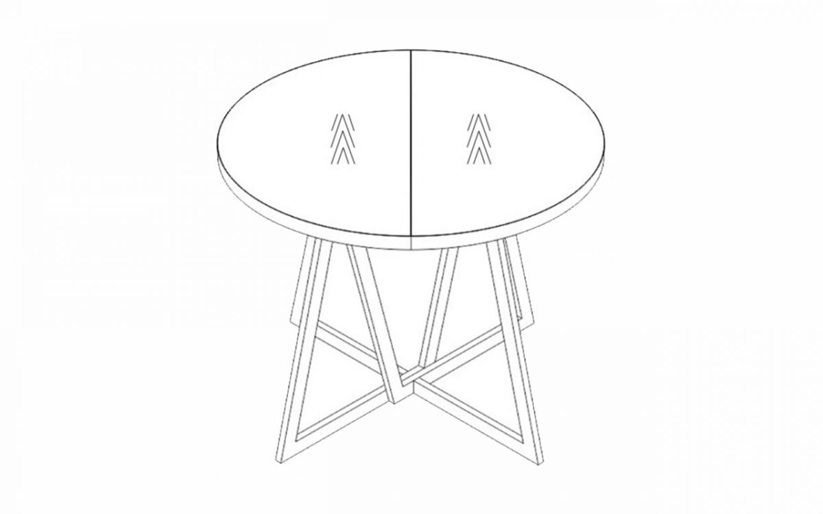 Rozkládací jídelní stůl Cedrus 105-160 cm Stůl Cedrus 105/160 cm loftový rozkladany